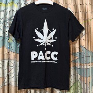Gildan PACC Pennsylvania Cannabis Connection, Cotton Blend T-Shirt, Black, M